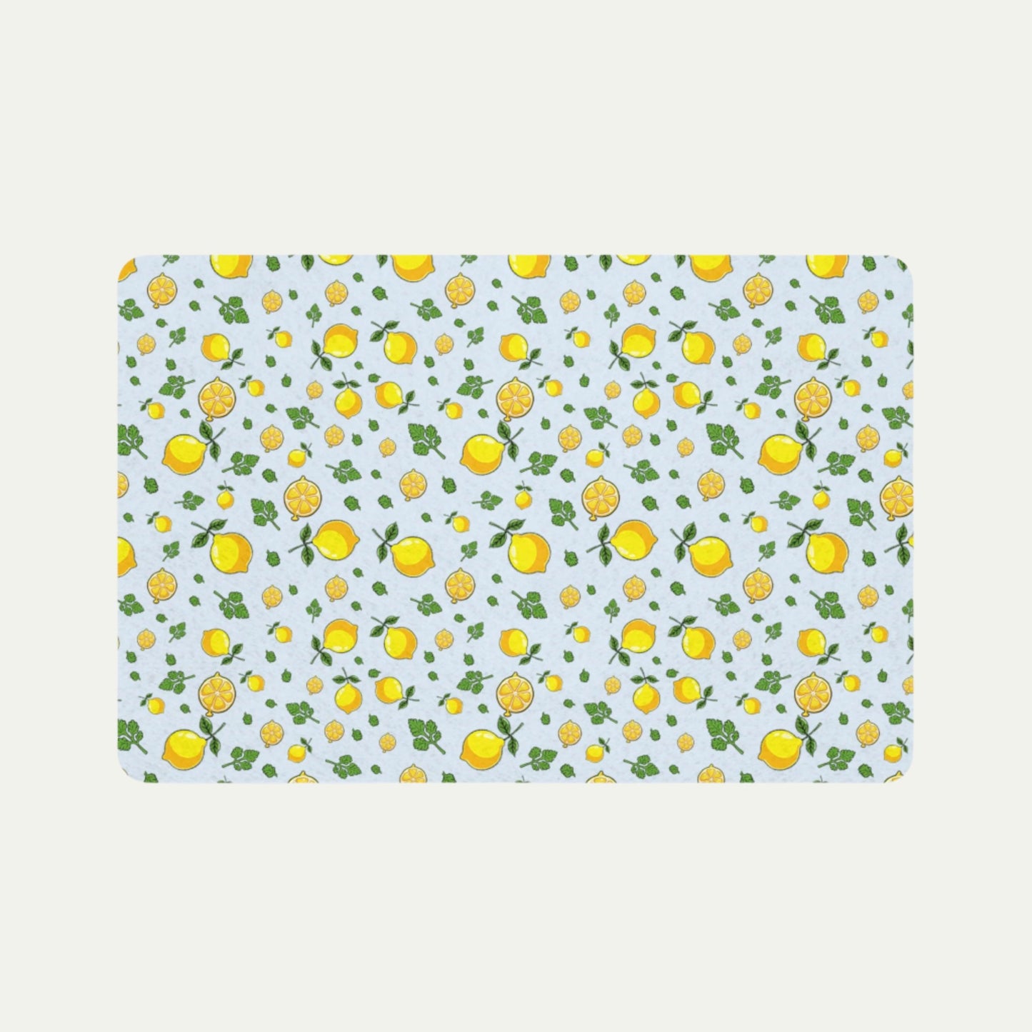 Don't Be a Sour Puss, Pet Food Mat (12x18) top