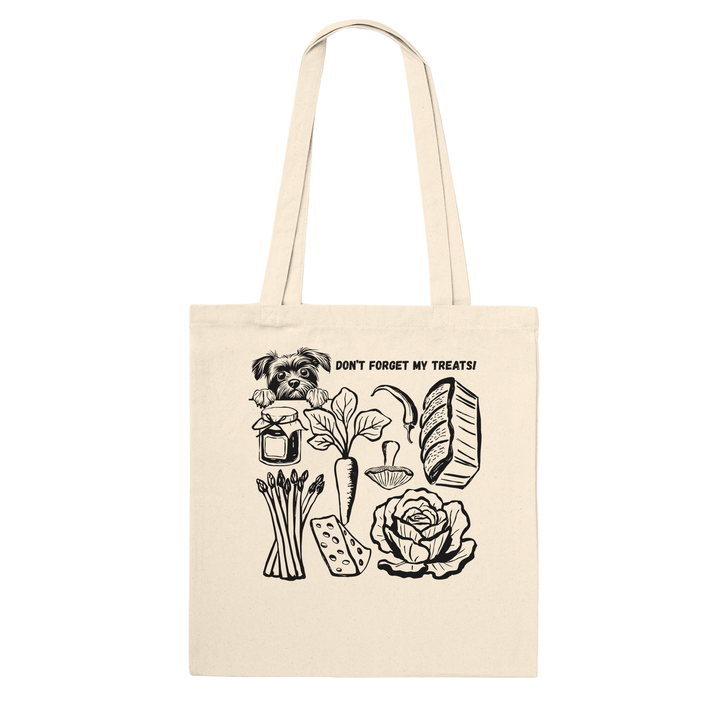 Funny Reusable Grocery Bag – Eco-Friendly Canvas Shopping Tote Yorkie