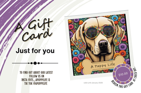 A Puppy life-Gift Card 10 dollars