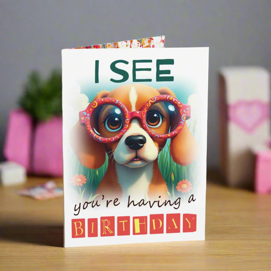 Birthday Card, I see you're having a birthday, Bagle