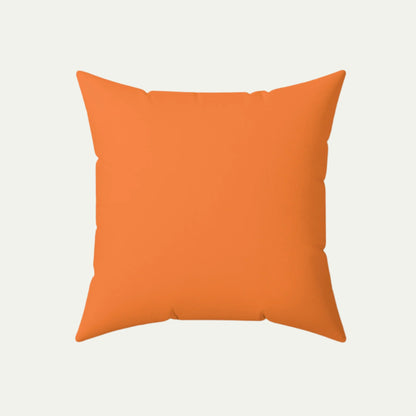 Black Cat Square Accent Pillow, Outlandish Orangeback