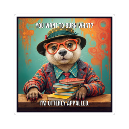 Book Lovers Kiss-Cut Stickers - Otterly Appalled