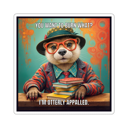 Book Lovers Kiss-Cut Stickers - Otterly Appalled