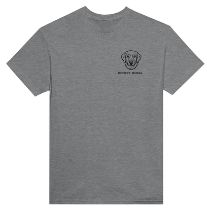 Custom Embroidered Dog Breed and Name T-shirt Sport Grey