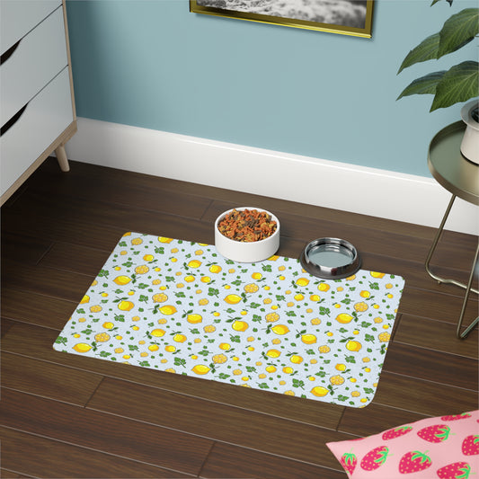 Don't Be a Sour Puss, Pet Food Mat (12x18) context 1