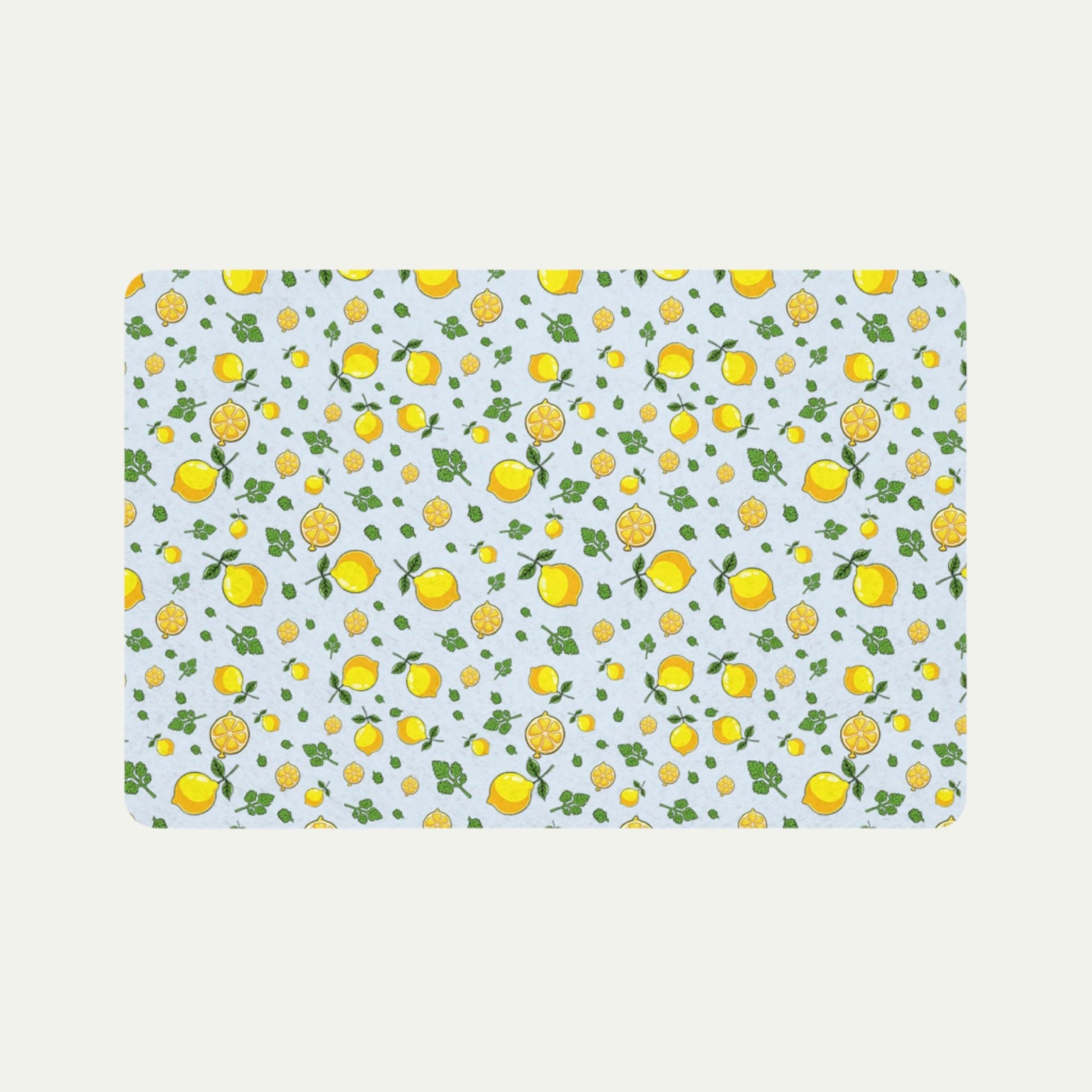 Don't Be a Sour Puss, Pet Food Mat (12x18) top