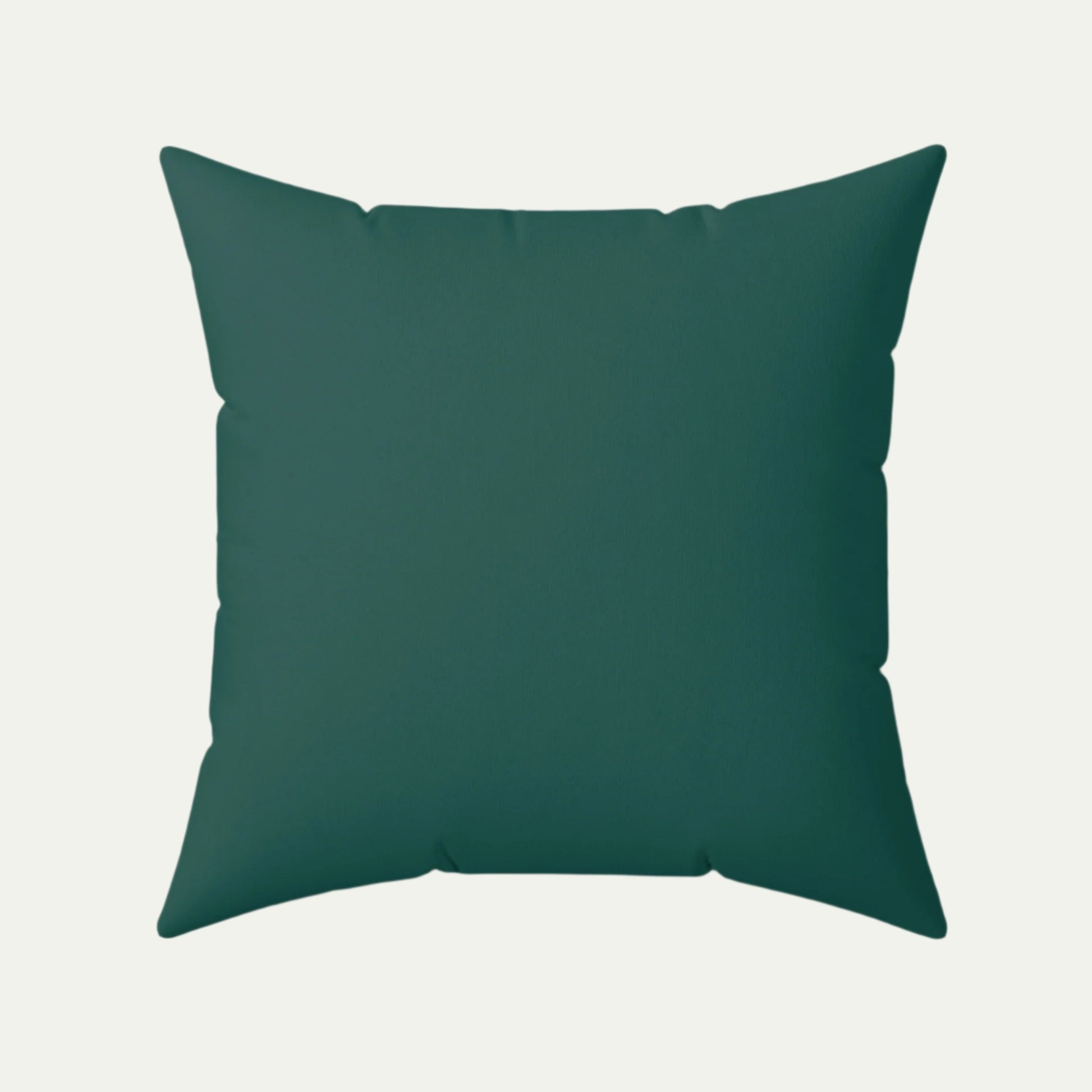 French Bulldog wearing glasses Square Accent Pillow, Deep Dark Teal  20 inch Back