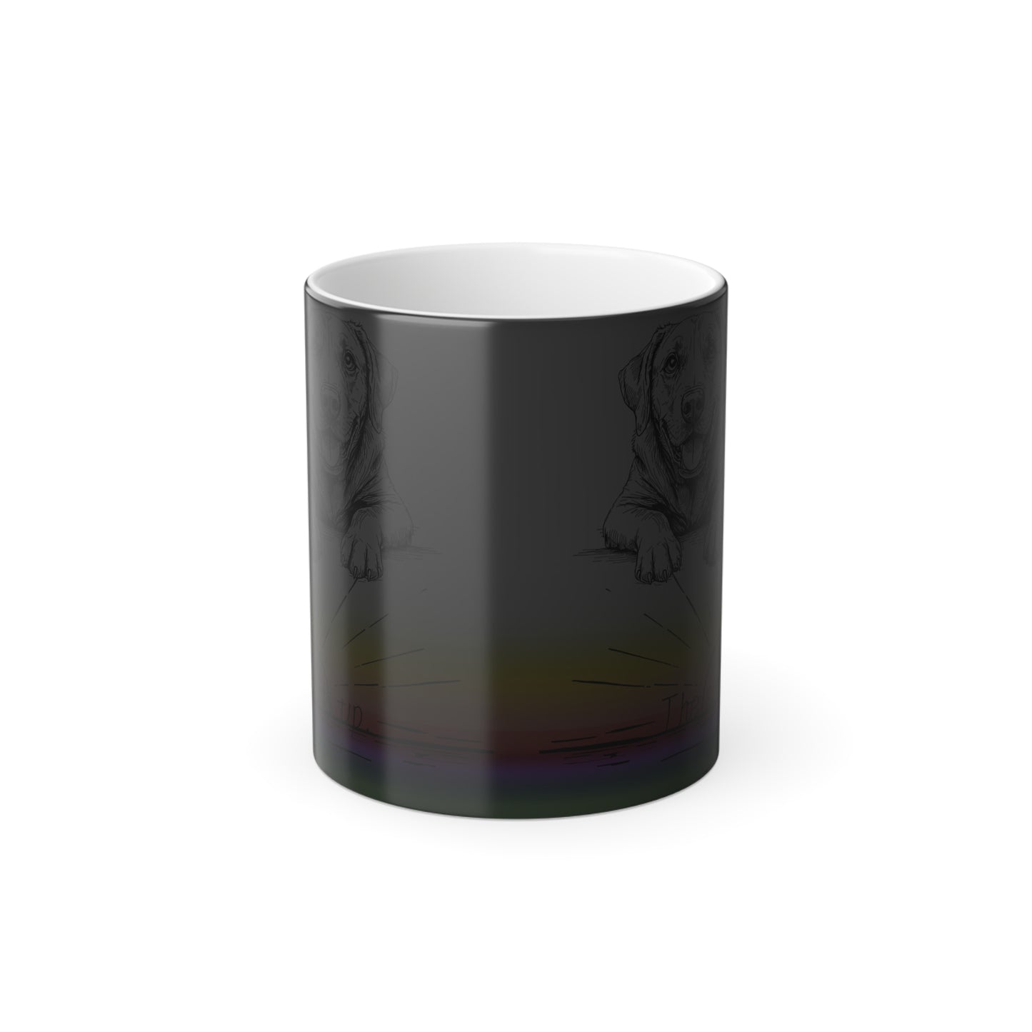 Funny Coffee Mug for Dog Owners,  Color Morphing Mug, 11oz black before mug changes color