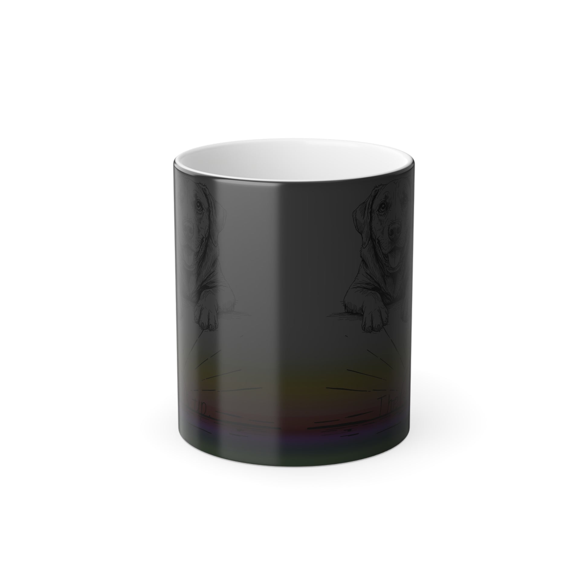 Funny Coffee Mug for Dog Owners,  Color Morphing Mug, 11oz black before mug changes color