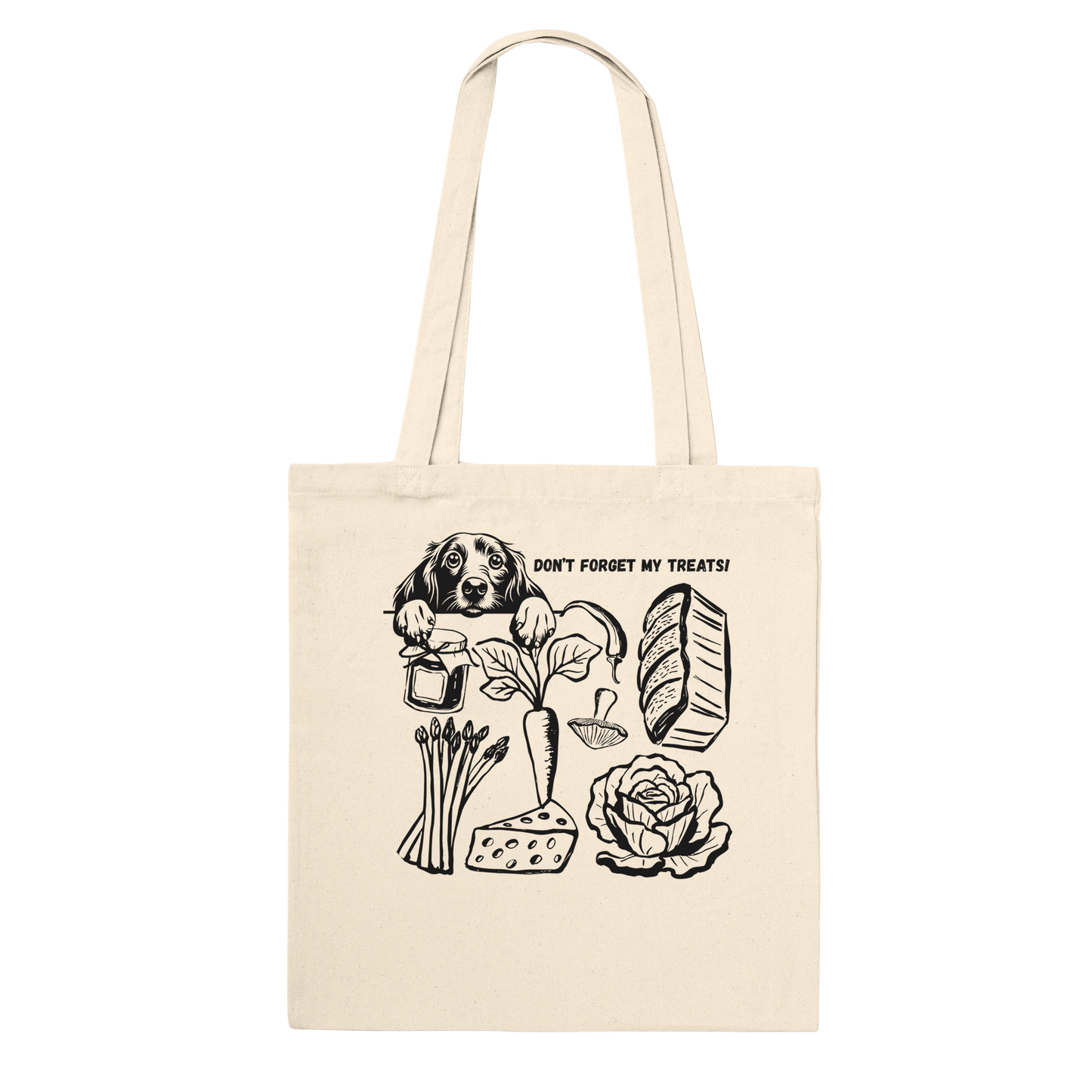 Funny Reusable Grocery Bag – Eco-Friendly Canvas Shopping Tote Dachshund