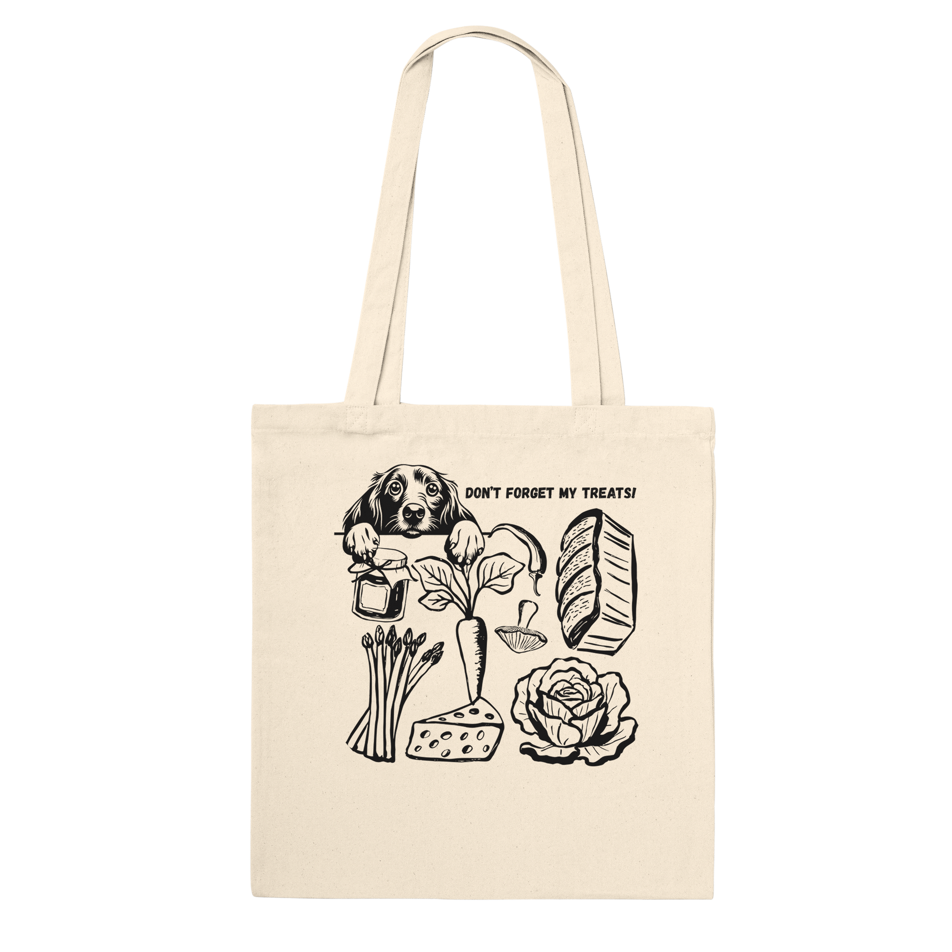 Funny Reusable Grocery Bag – Eco-Friendly Canvas Shopping Tote Dachshund