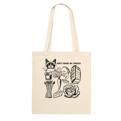 Funny Reusable Grocery Bag – Eco-Friendly Canvas Shopping Tote Fluffy Cat