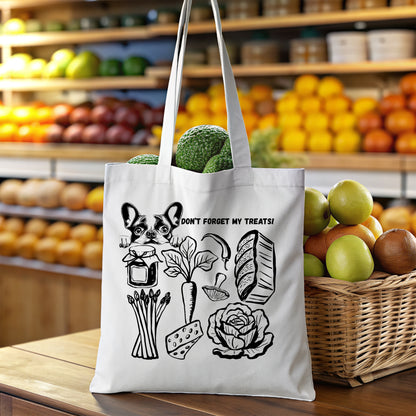 Funny Reusable Grocery Bag – Eco-Friendly Canvas Shopping Tote French Bull Dog Market