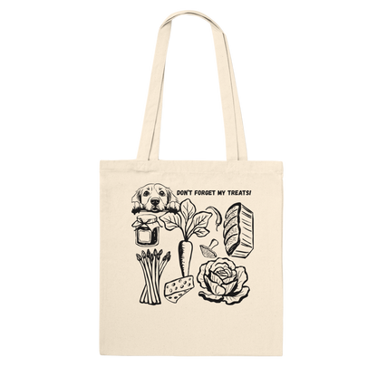 Funny Reusable Grocery Bag – Eco-Friendly Canvas Shopping Tote Golden Retriever
