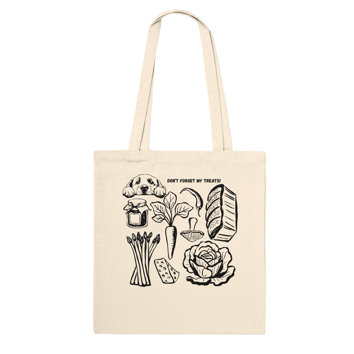 Funny Reusable Grocery Bag – Eco-Friendly Canvas Shopping Tote Labrador