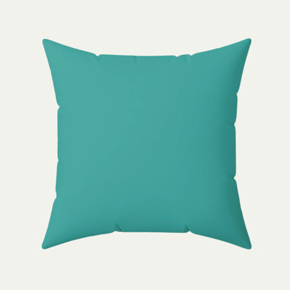 Labrador Retriever Wearing Glasses, Square Accent Pillow,  Teal, 20 inch  Back
