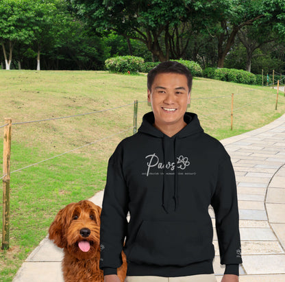 Personalized Hoodie - Custom Embroidered - Paws & Cherish - Black context
