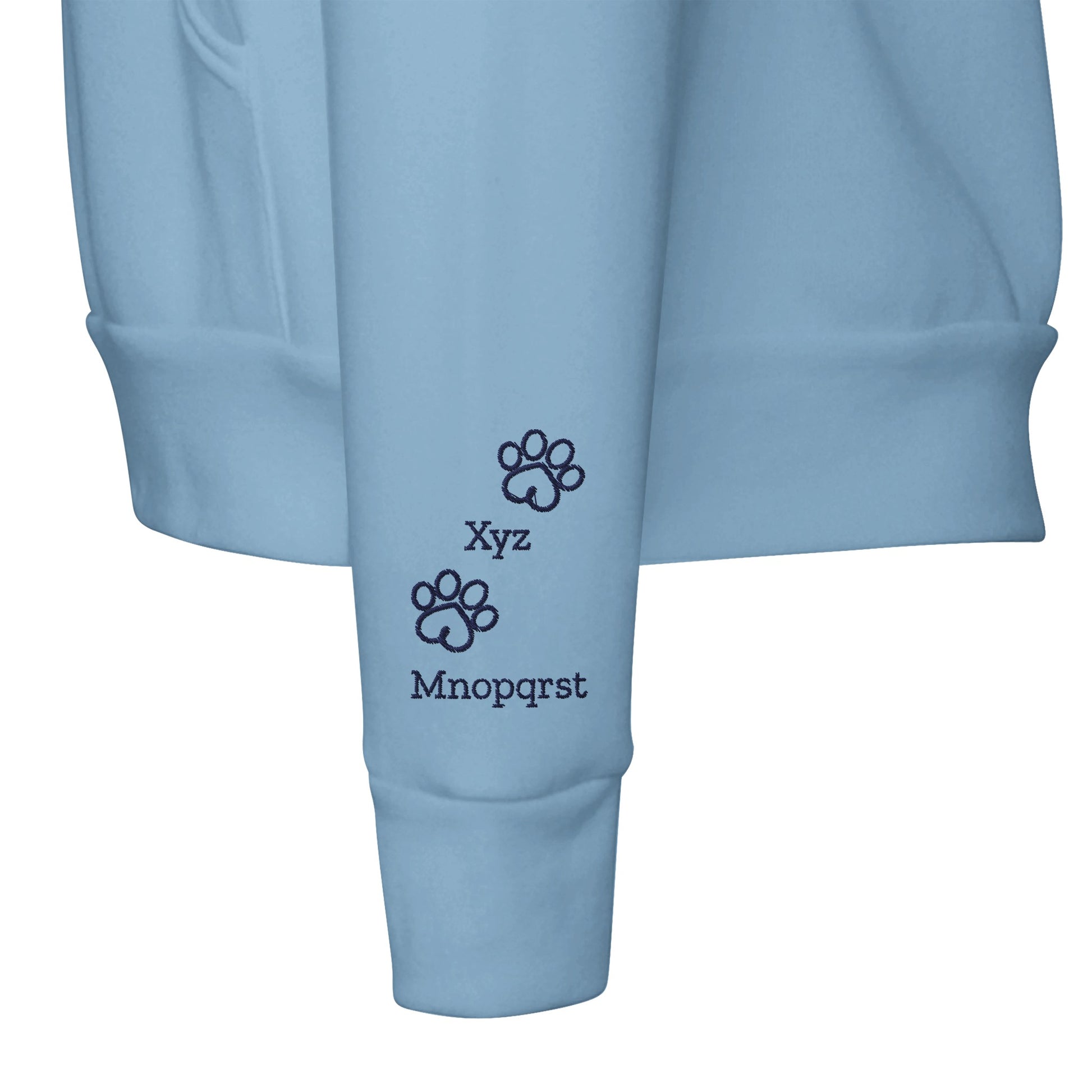 Personalized_Hoodie_Custom_Embroidered_Paws_Cherish_Sleeve_detail_left