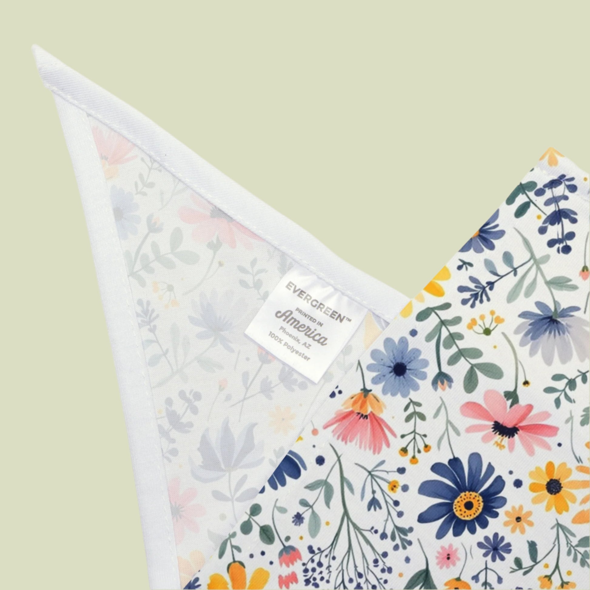 Spring Floral Pet Bandana - Stylish Dog Accessories detail