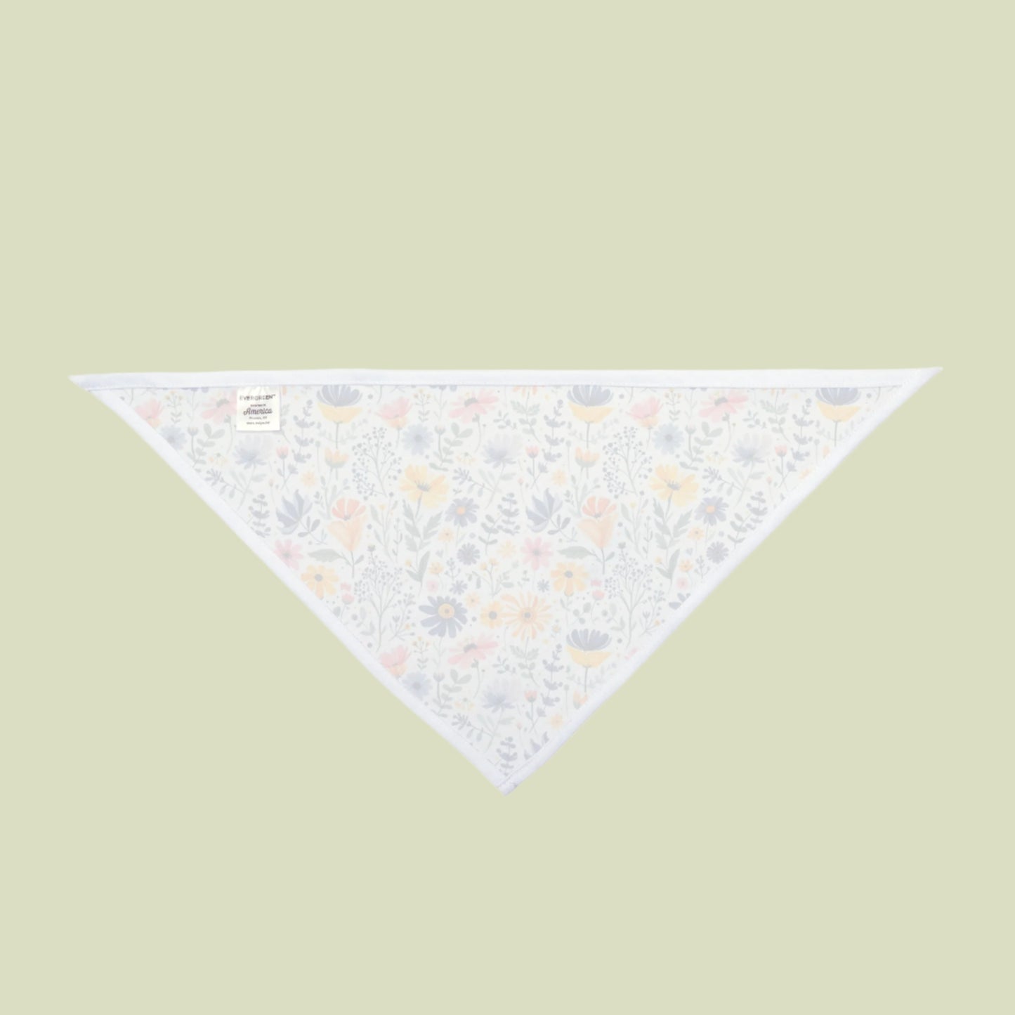 Spring Floral Pet Bandana - Stylish Dog Accessories inside
