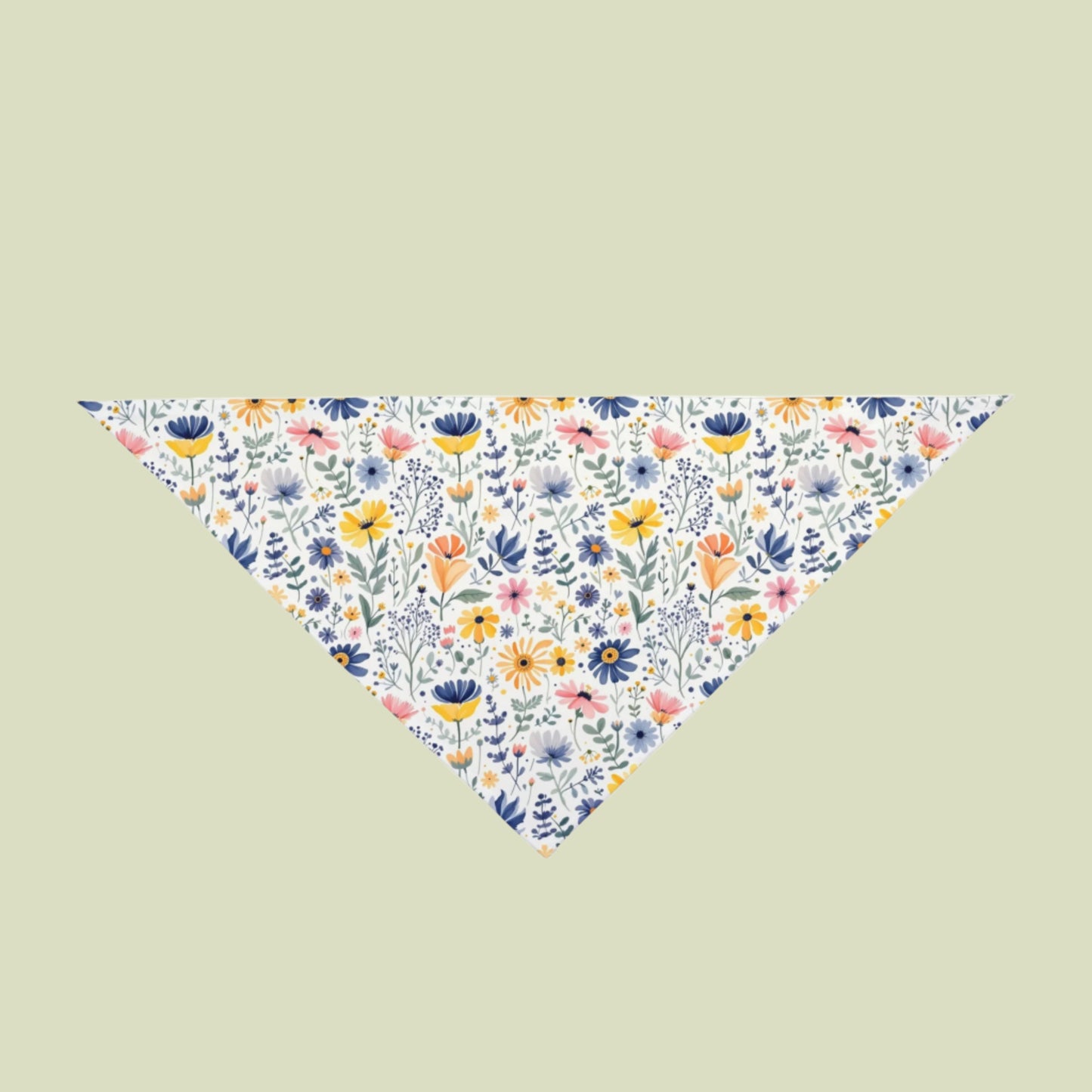 Spring Floral Pet Bandana - Stylish Dog Accessories large size
