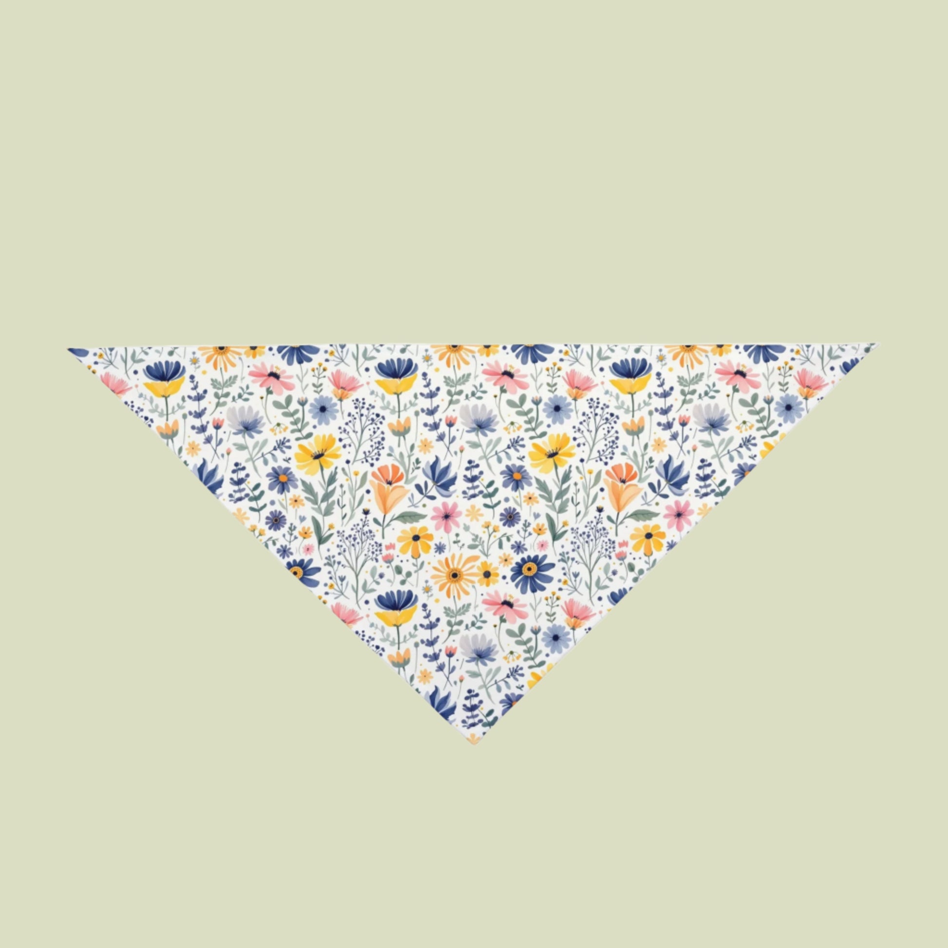 Spring Floral Pet Bandana - Stylish Dog Accessories large size