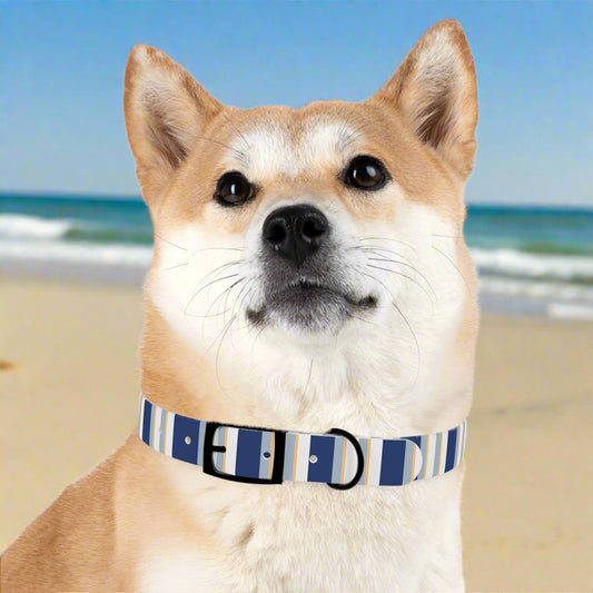 Stylish Striped Dog Collar - Trendy and Comfortable context