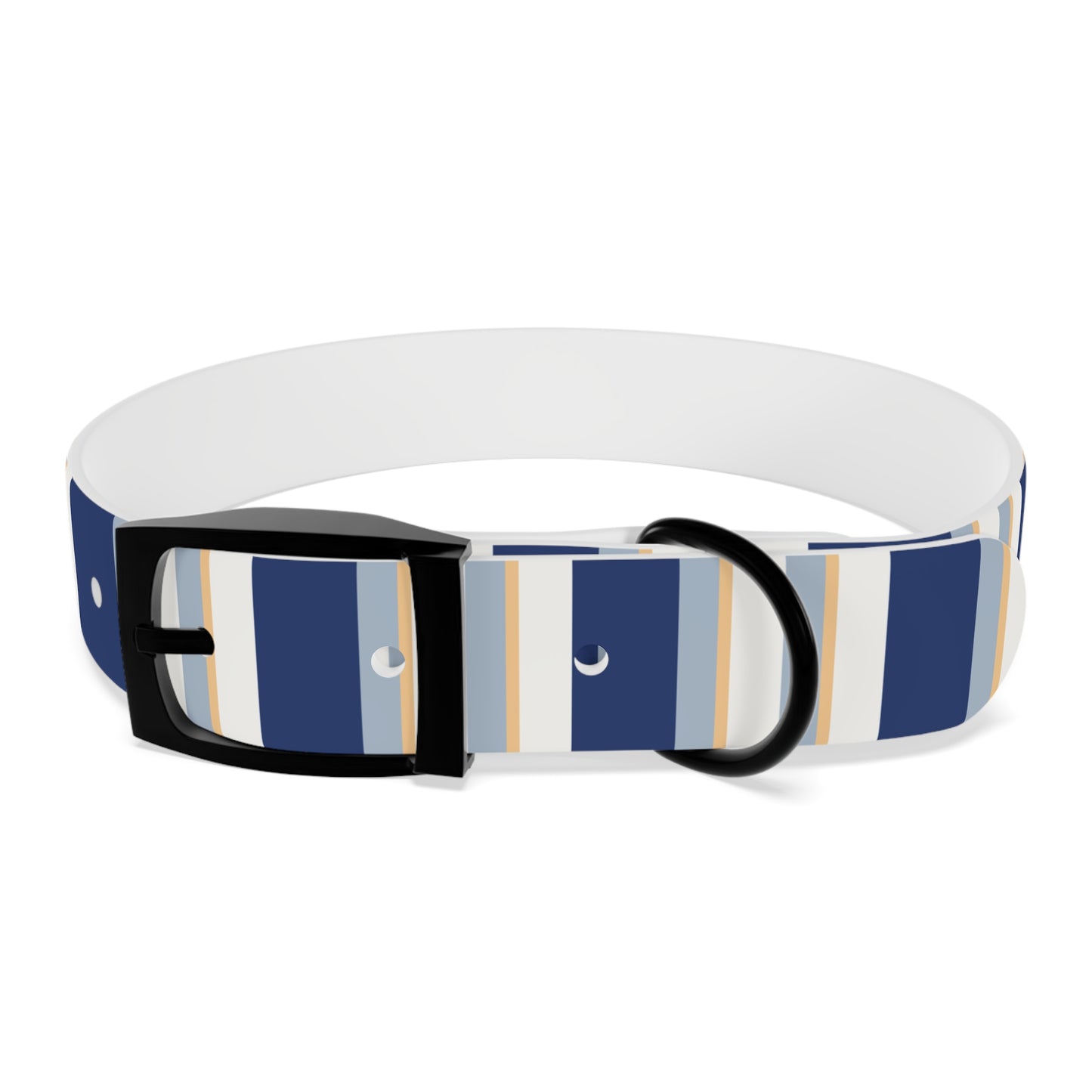 Stylish Striped Dog Collar - Trendy and Comfortable med