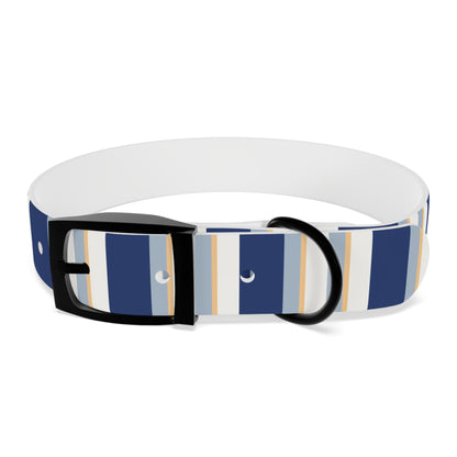 Stylish Striped Dog Collar - Trendy and Comfortable med