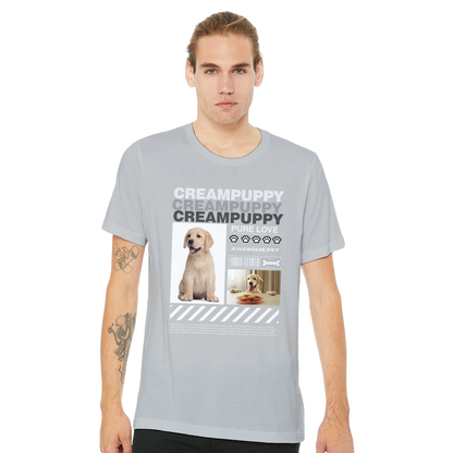 Urban Paws Custom Pet Portrait Tee Dog Silver