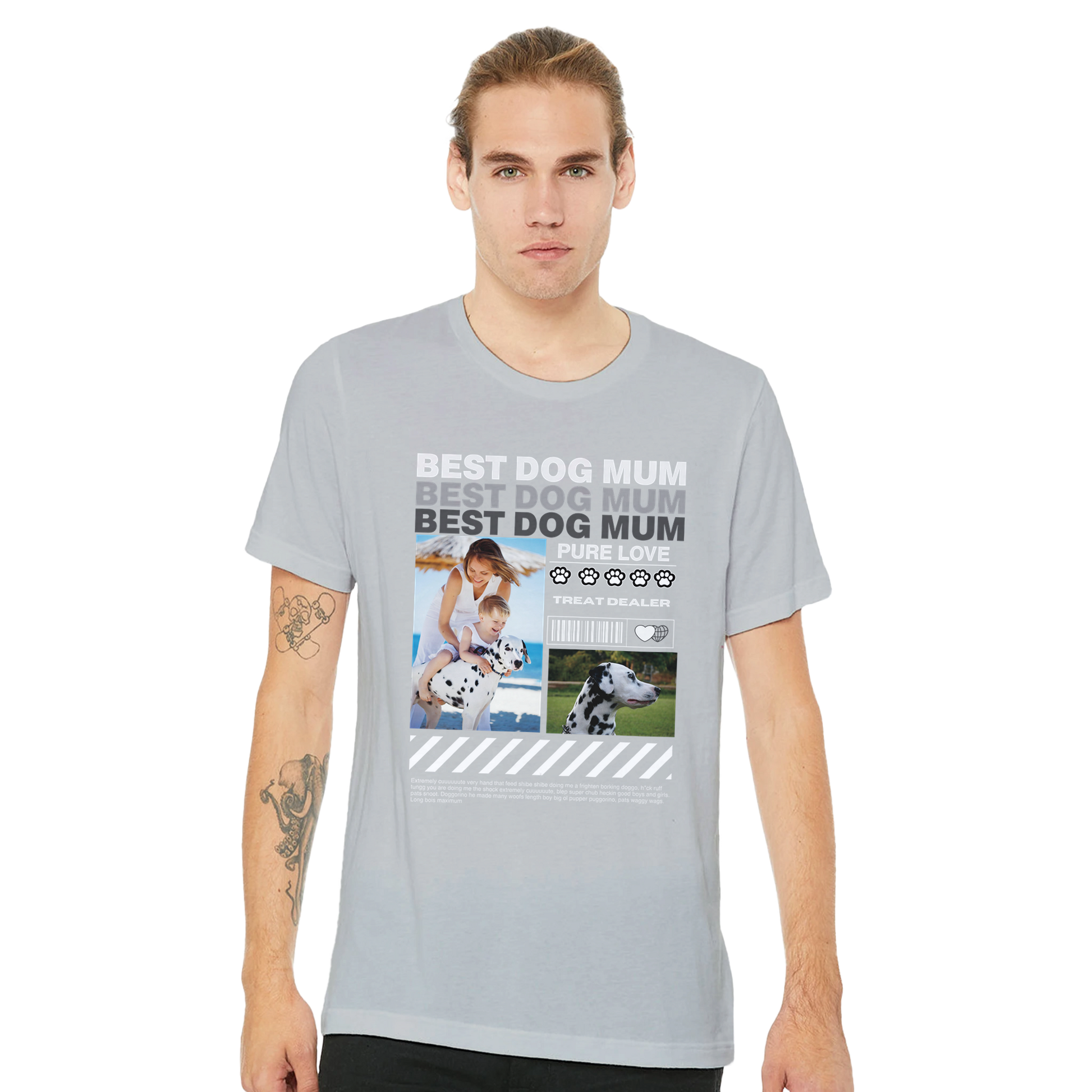 Urban Paws Custom Pet Portrait Tee Treat Dealer Silver