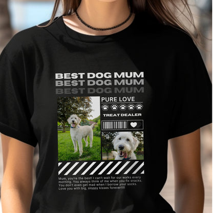 Urban Paws Custom Pet Portrait Tee context Black Treat Dealer