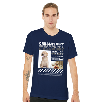 Urban Paws Custom Pet Portrait Tee dog Navy